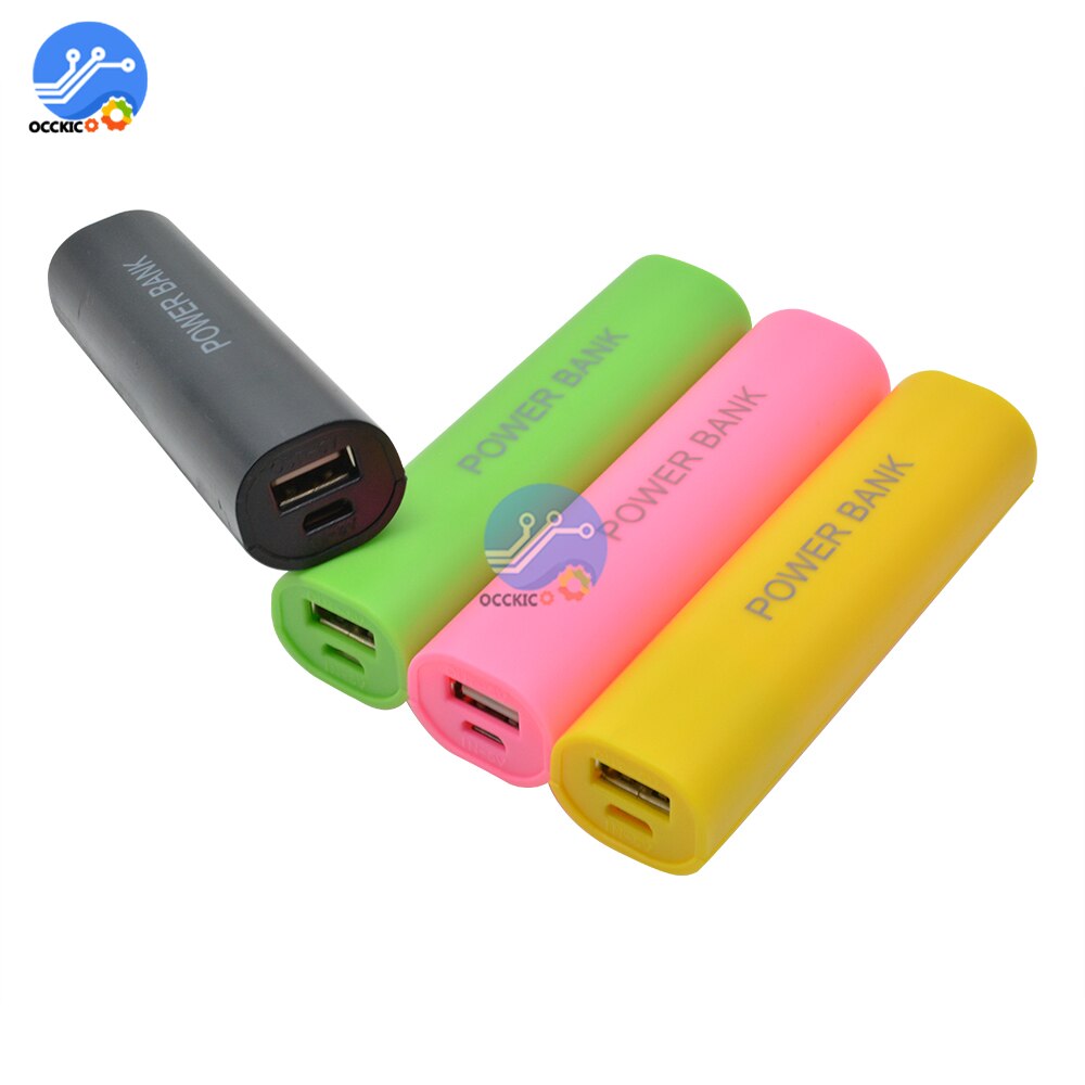 DC 5V 1x18650 banco de energía móvil USB funda cargadora de batería, kit de caja para 18650 baterías para teléfono móvil, accesorios para teléfono móvil