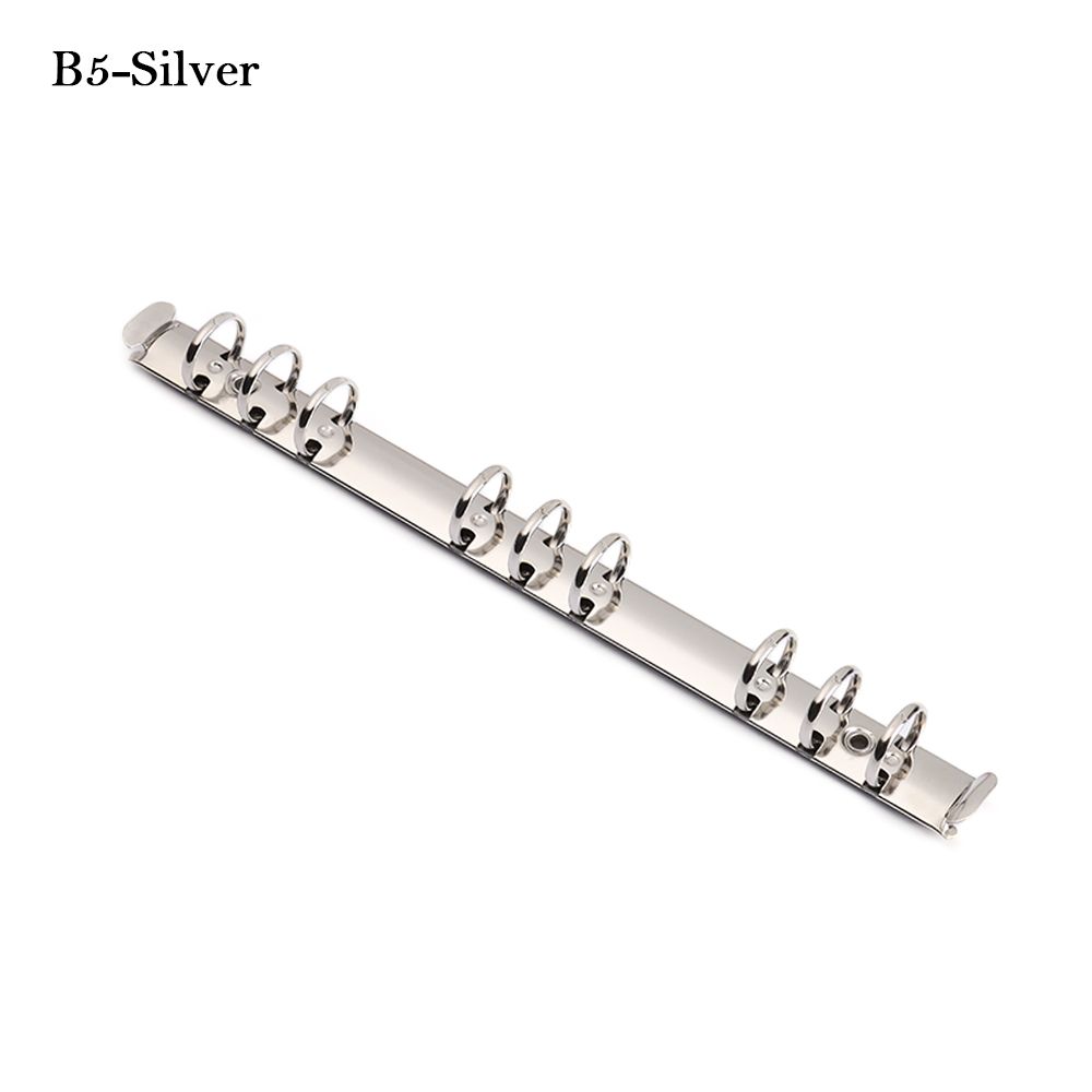 A4/B5/A5/A6/A7 Metal Loose-leaf Binding Clips Sliver Spiral Binder File Folder DIY Album Diary Scrapbook Notebook Ring Binder: B5-Silver
