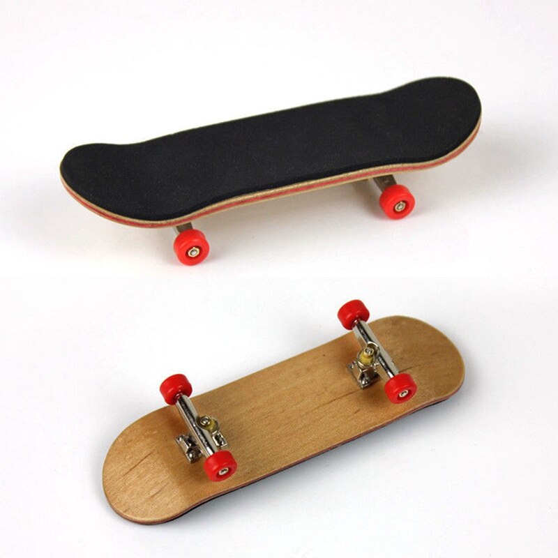 1 st träfinger skateboards finger skateboard bräda trä grundläggande greppbräda hjul: Rd