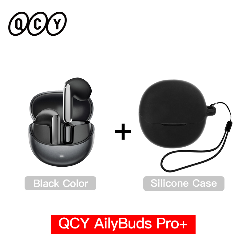 QCY HT10 AilyBuds Pro+ ANC Bezprzewodowe słuchawki douszne Hi-Res Audio z mikrofonem LDAC 6 AI HD Call Headset Bluetooth 5.3 Dual Connect Earbuds: FIOLETOWY
