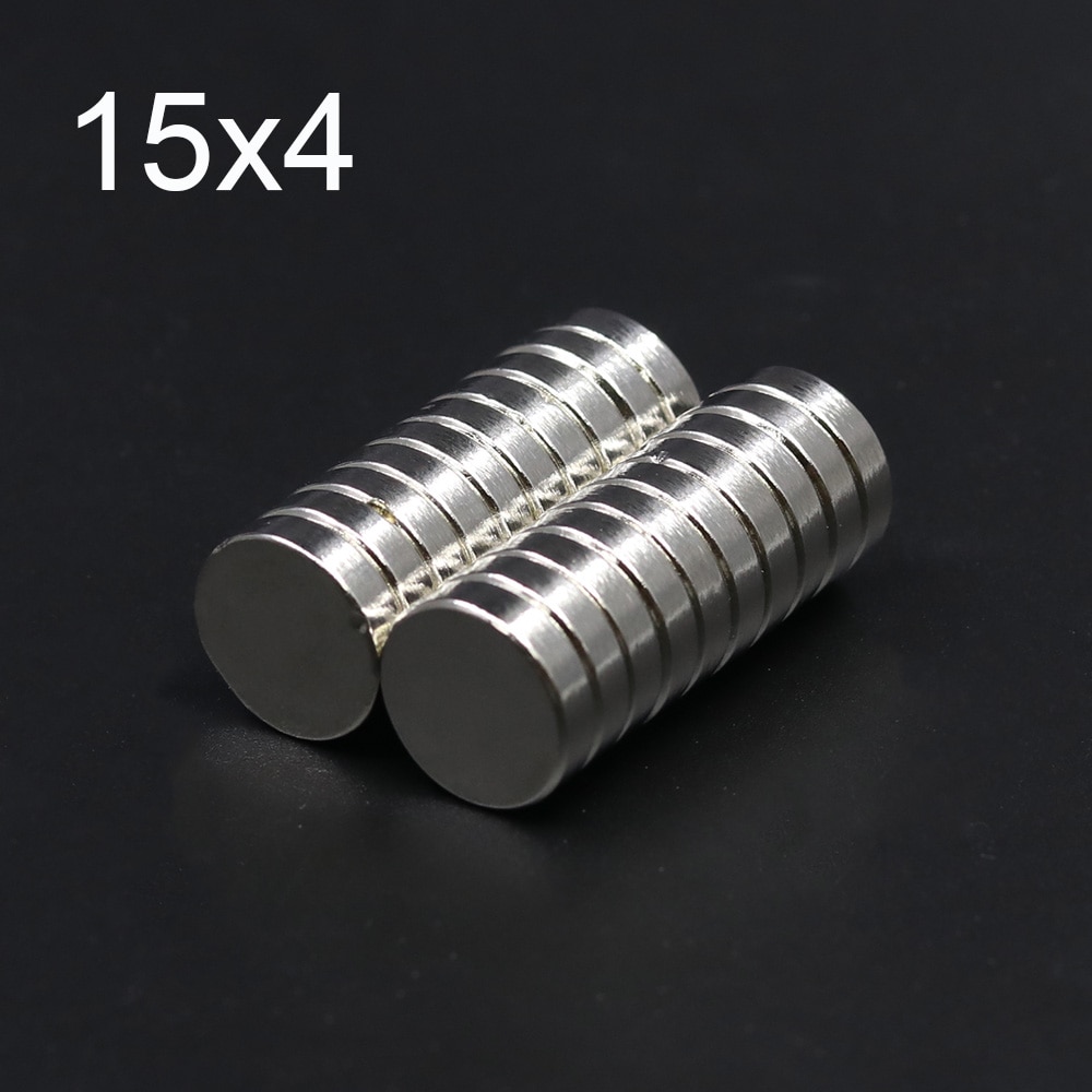 10/20/50Pcs 15x4 Neodymium Magneet 15mm x 4mm N35 NdFeB Ronde Super krachtige Sterke Permanente Magnetische imanes 15x4