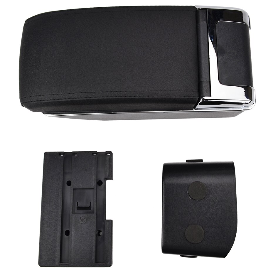 Black Center Console Opbergdoos Lederen Dual Layer Armsteun Armsteun Ondersteuning Voor Chevrolet Cruze