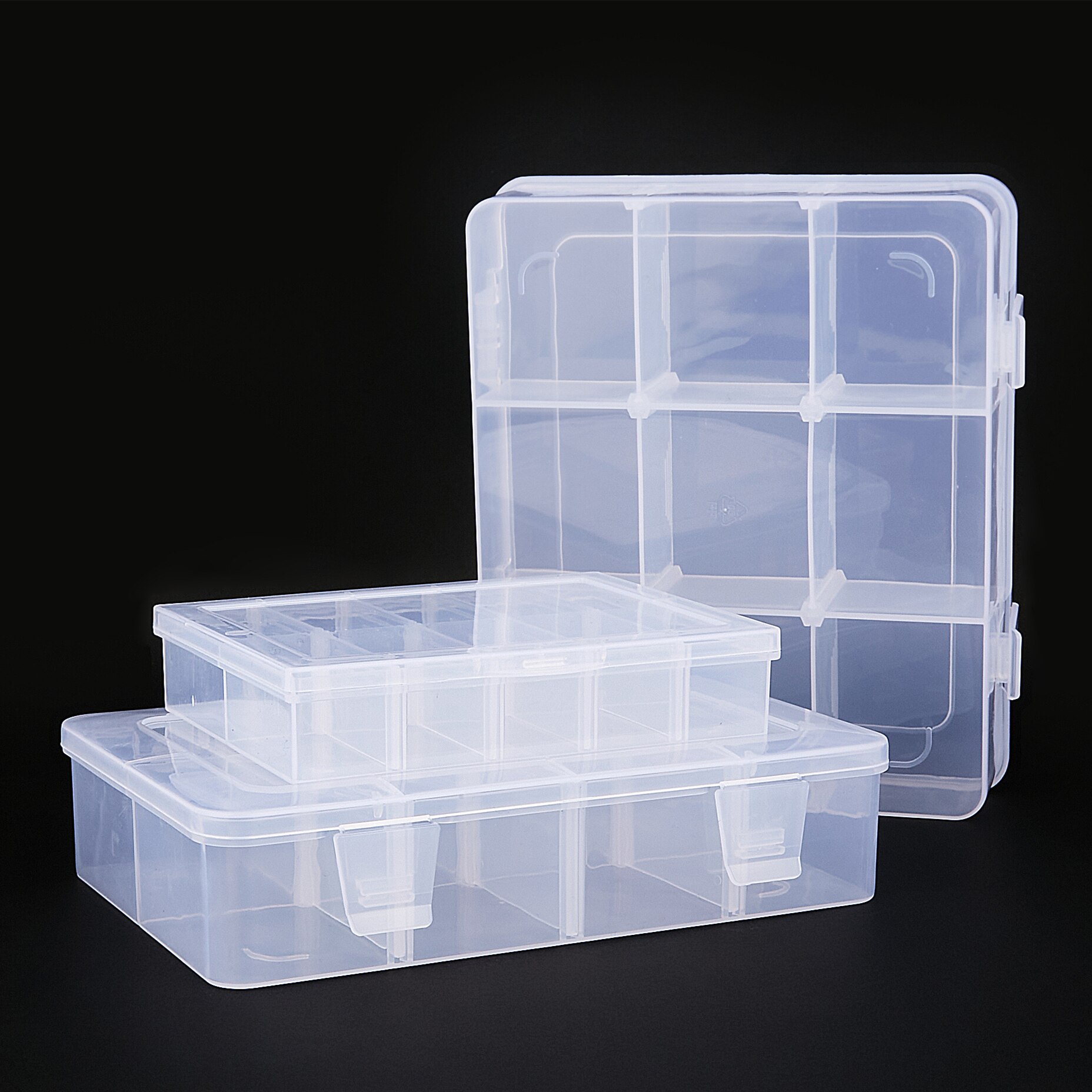 Adjustable Organizer Grids Storage Container Compartment Plastic Storage Box Component Screw Holder Case Display Container