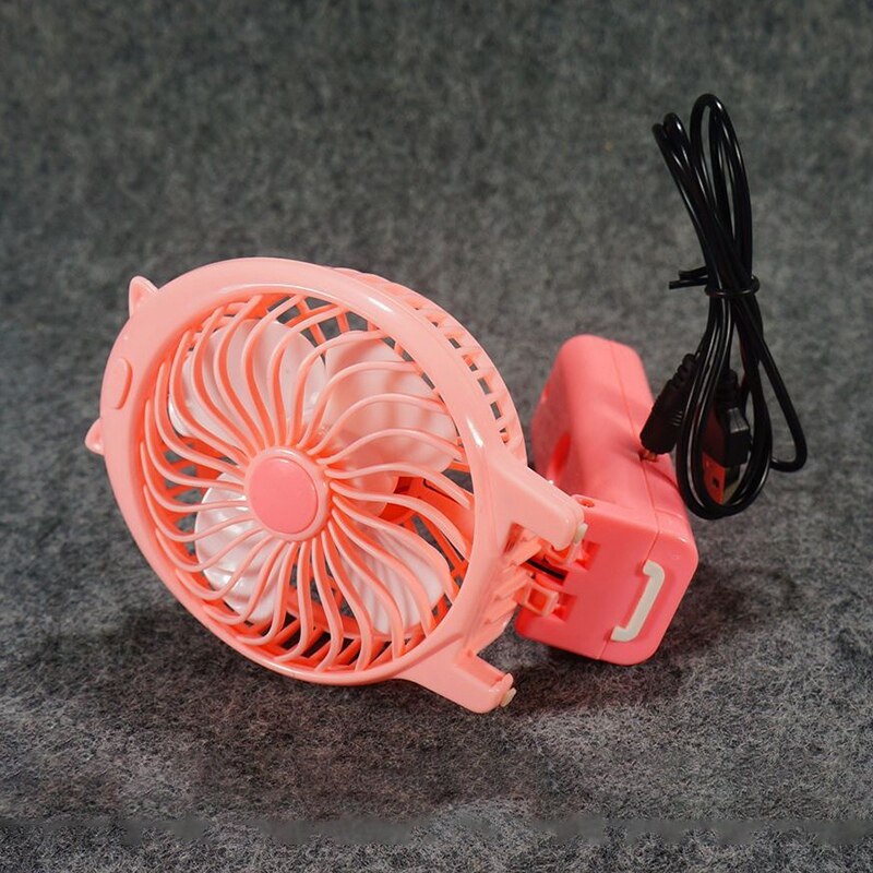 Draagbare Handheld Fan Mini Oplaadbare Fan Leuk Varken Vorm Fan Mute Grote Wind Fan