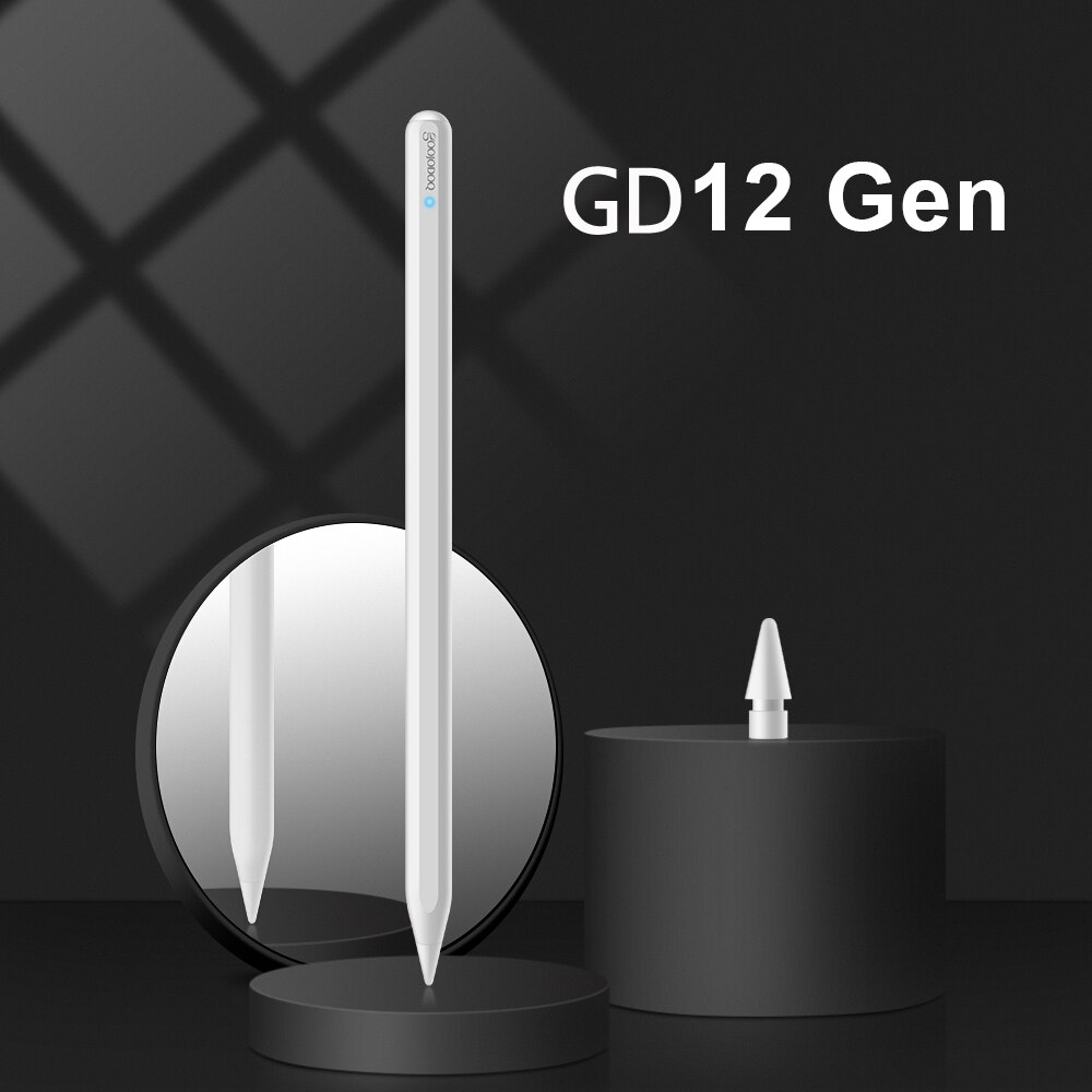 For iPad Pencil with Palm Rejection Tilt, GOOJODOQ 12th Gen Pen for Apple Pencil 2 1 iPad Air 5 2022 - for Apple Pen Stylus: GD12 Gen 1tip