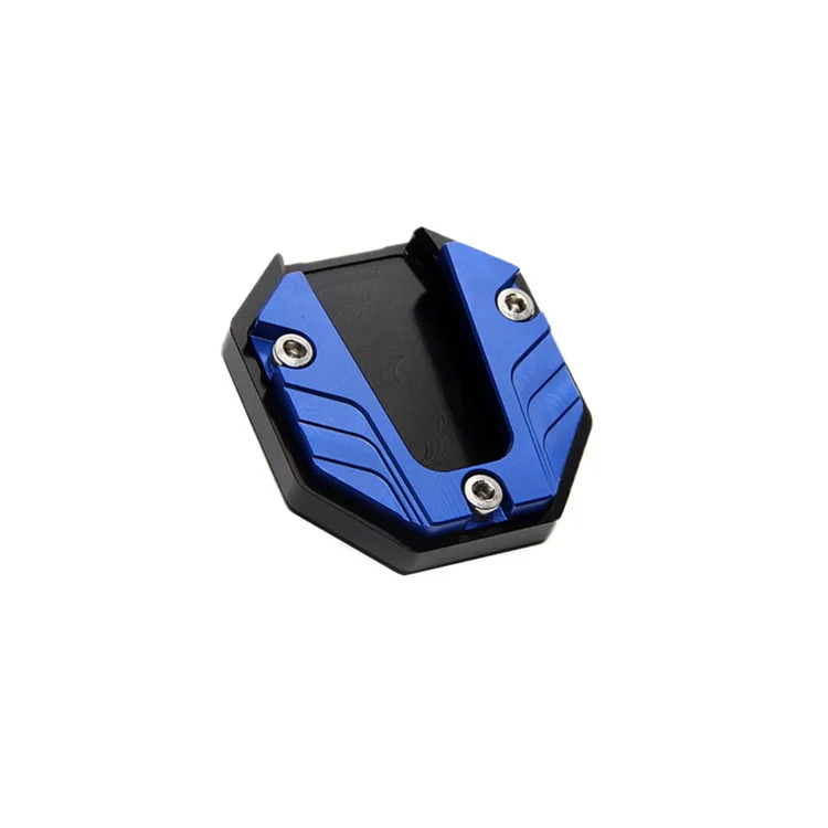 Universele Scooter Motorfiets Kickstand Extender Voet Zijstandaard Verlengstuk Steunplaat Anti-Slip Vergrote Basis: Blauw