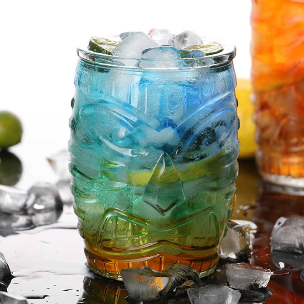 1 Pcs Tiki Mug Cocktail Cup Beer Wine Mug Ceramic Tiki Mugs Art Crafts Hawaii Mugs Art Ceramic Cup Wine Crafts Bar Tool