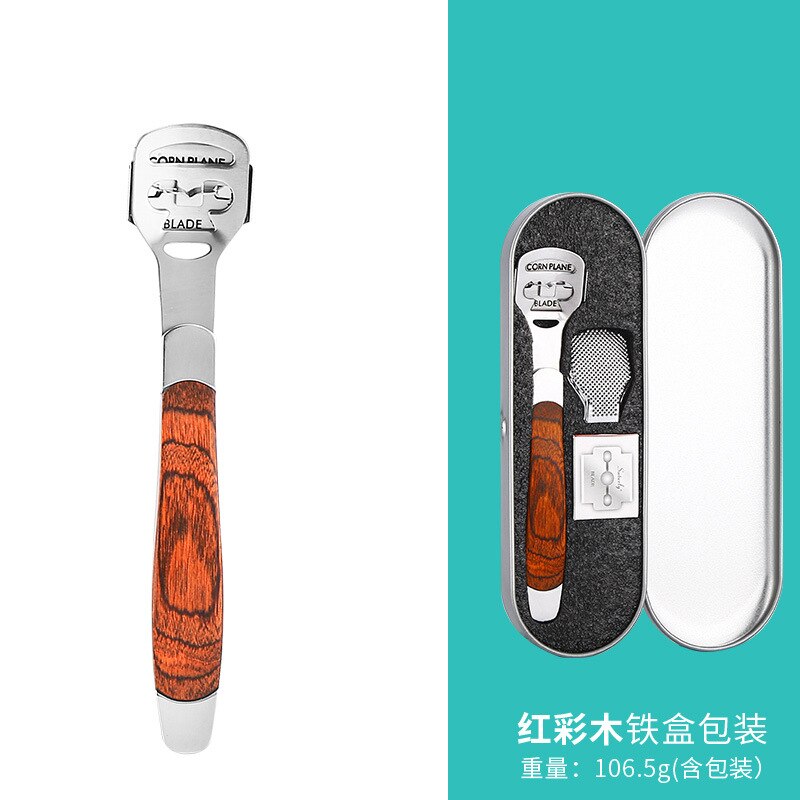 Scraping Foot Scrubber Pedicure Set Exfoliating Scrub Calluses Foot Chafing  Useful Product Heel Repair Foot Scrubber Foot Skin: Color Wood Foot Scrubber Iron Boxes