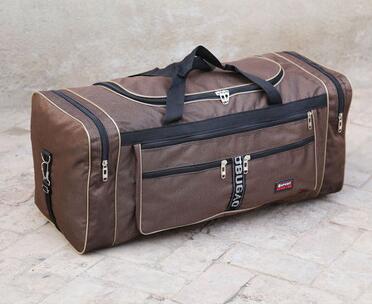 Oxford Waterdichte Vouwen Mannen Reistassen Handtas 3 Kleuren Grote Bagage Organizer T566: coffe