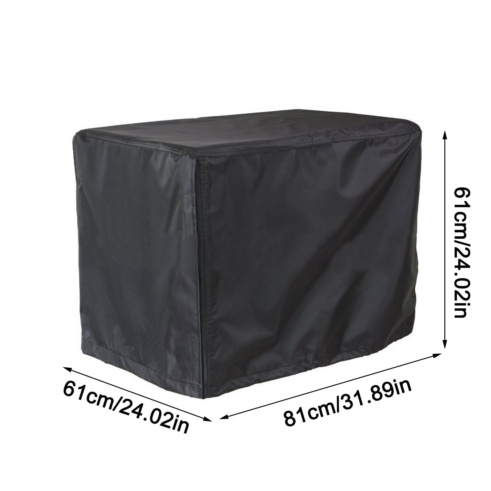 Waterproof Universal Generator Cover For Most Generators Heavy Duty Cover 97x76x76cm 81x61x61cm 81x61x61cm Generator Cover: Black M
