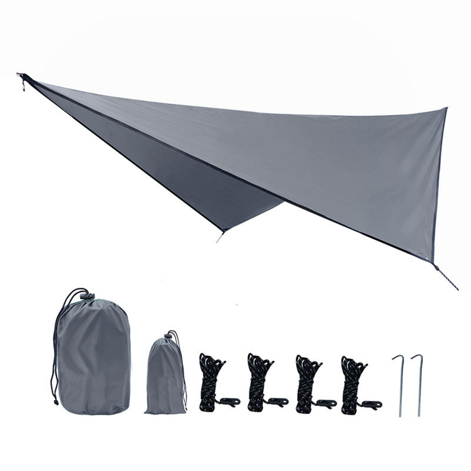 Toldo ligero de lona impermeable para acampar al aire libre, Parasol de sombra, dosel