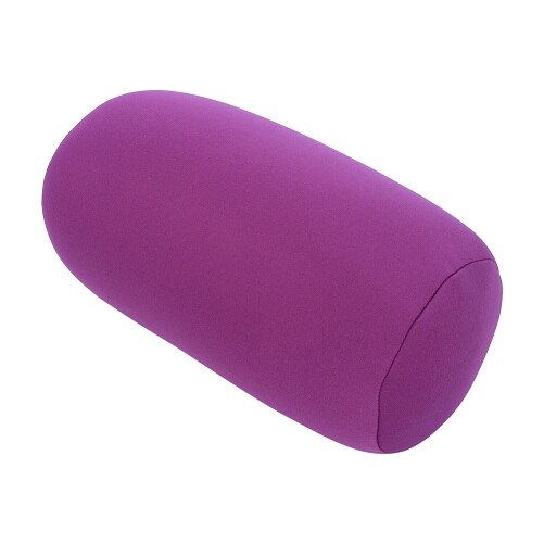 Micro Mini Microbead Back Seat Cushion Pillow Head Case Roll Pillow Head Convenient Travel Neck support Car Bed Sleeping 42: purple