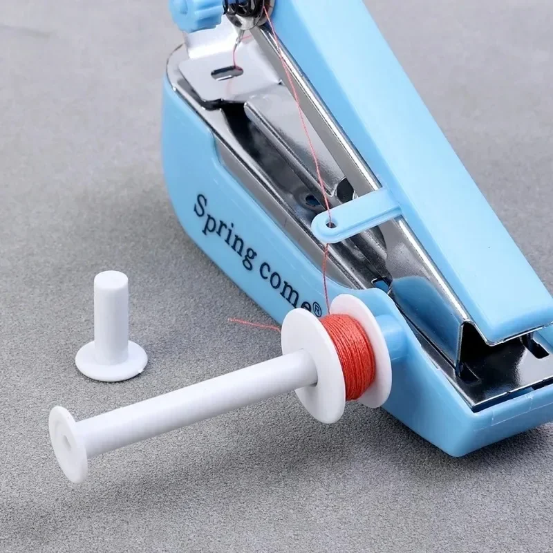 Mini Sewing Machine Portable Needlework Repairing Hand-Held Clothes Fabrics Sewing Machine for Clothes,Fabrics DIY Home Travel
