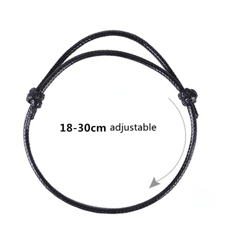 neue Einfache handgefertigt Fußkettchen Einstellbar Seil Glück Knöchel Armbinde Fuß Schmuck für Frauen und Männer Paar Fußkettchen Kette 2Stck