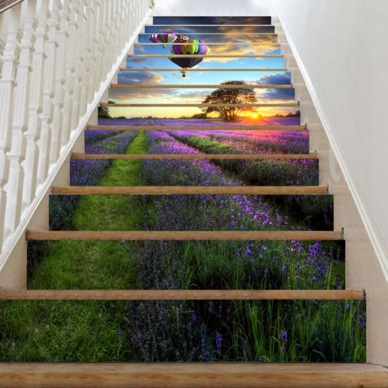 3D Stair Riser Floor Stickers Waterproof Removable Self Adhesive DIY Stairway Decals Stairs Decoration