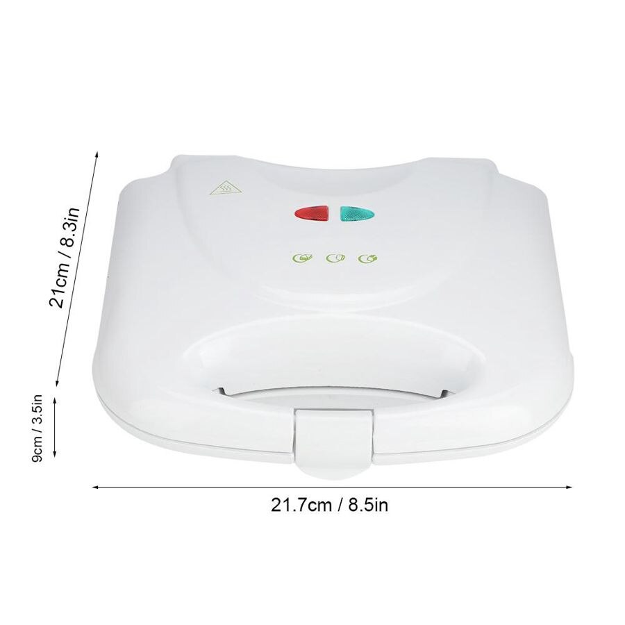 Elektrisk sandwichmaskine grill panini non-stick pande vaffel brødrister kage morgenmadsmaskine grill steak stegeovn 750w 220v