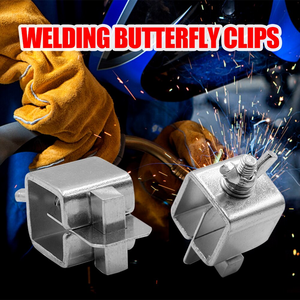 8pcs Welding Butterfly Clip Butt Welding Clamps for Sheet Metal Car Door Skin Fender Panel Welding Holder Positioner Fixt