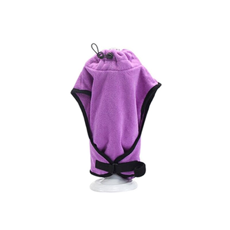 Dog Bathrobe Pet Dog Cat Bath Towel for Small Medium Large Dogs Microfiber Super Absorbent Pet Drying Towels XS-XL: purple / XS