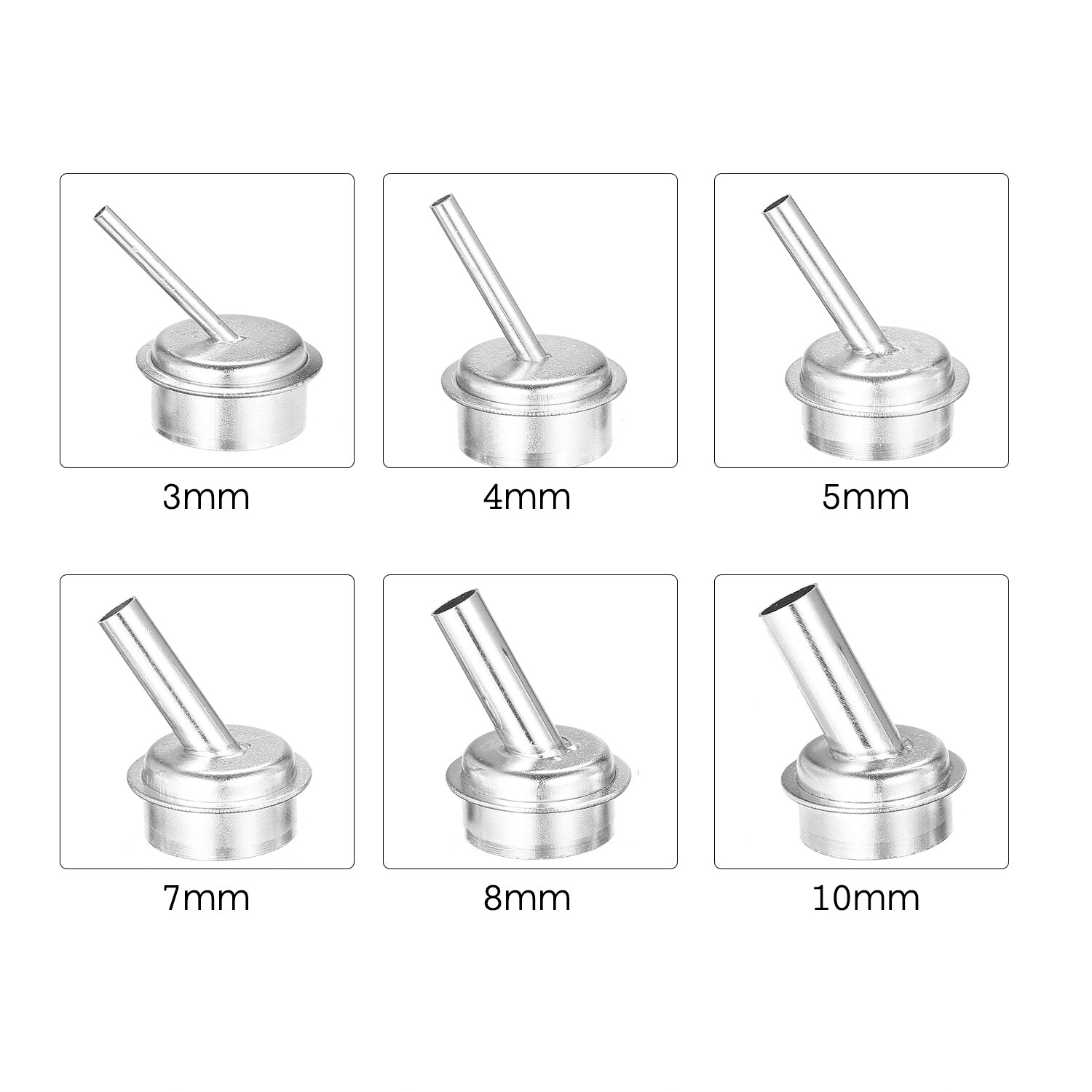 Air Welding Round Nozzle Heat Resistant Round Guns Nozzle for 861DW Wind Air Guns Welding Soldering Blower Nozzles