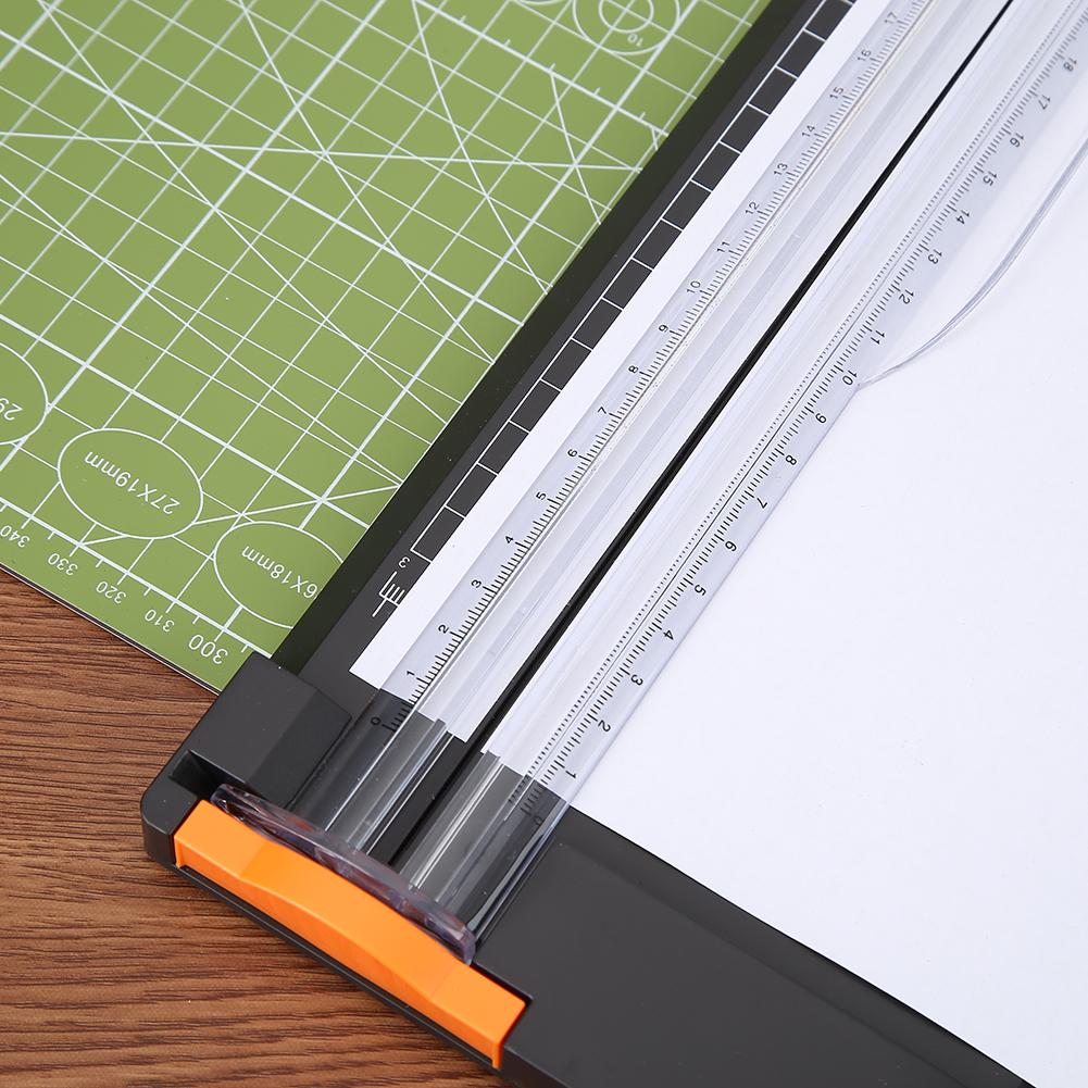 Precision  a4 pappersskärare fotoklippare plastgillotin skärmaskin med utdragbar linjal diy klippbok skärverktyg verktyg