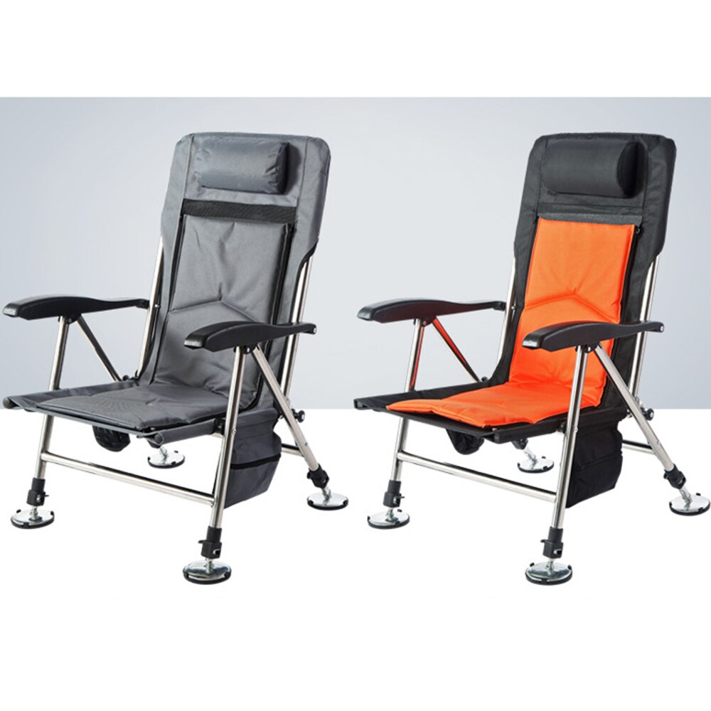 Fishing Chair Beach Chair Outdoor Foldable Fishing Chair Recliner four-leg Adjustable Portable Multifunction Fishing Chair