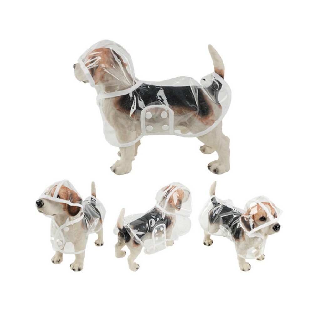 1pc Waterproof Dog Raincoat with Hood Transparent Pet Dog Puppy Rain Coat Cloak Costumes Clothes for Dogs Pet Supplies