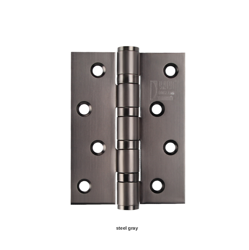4-Inch Rvs Platte Opening Stille Lager Scharnier Voor Deur Indoor Deur Houten Deur Scharnier Voor Gemeenschappelijke Deur blad: iron gray