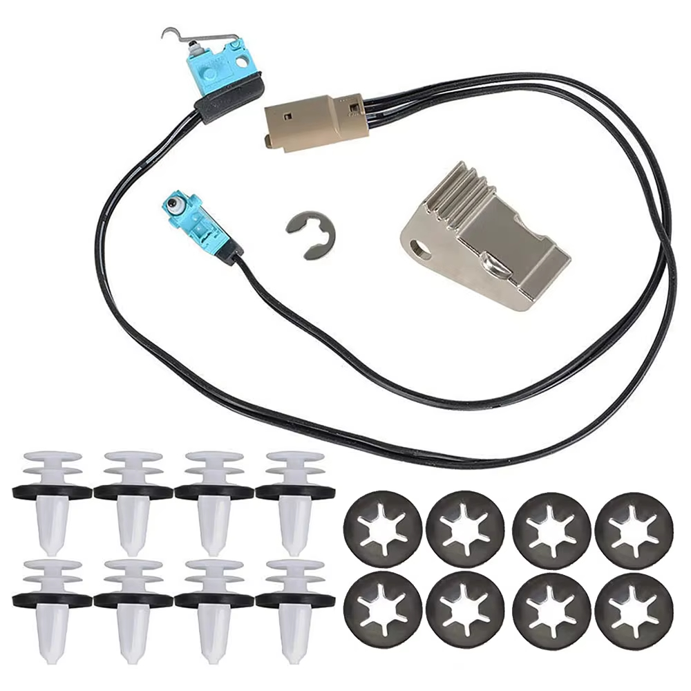 Para Tesla Model S Kit de reparación de manija de puerta arnés de microinterruptor 1016009 -00-C Paleta de mango 1042845 -00-B con clips para panel de puerta: Verde militar
