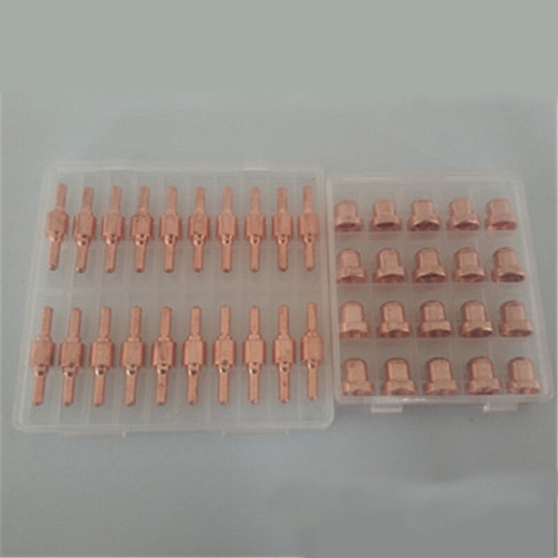 10 Pcs PT31 30/40A Cutting Torch Plasma Cutter Tip Electrodes &amp; Nozzles Kit Consumable Plasma Cutter Machine Spare Parts Torch
