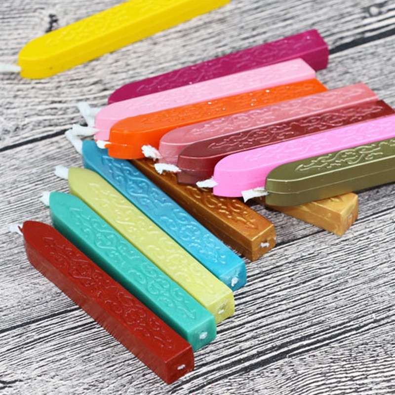 Woskowe pieczęcie na listy w stylu klasyczny farby uszczelki DIY taśmój uszczelniające retro pieczęć pieczęć woskowa tradycyjne przewód lampwick 1 sztuk
