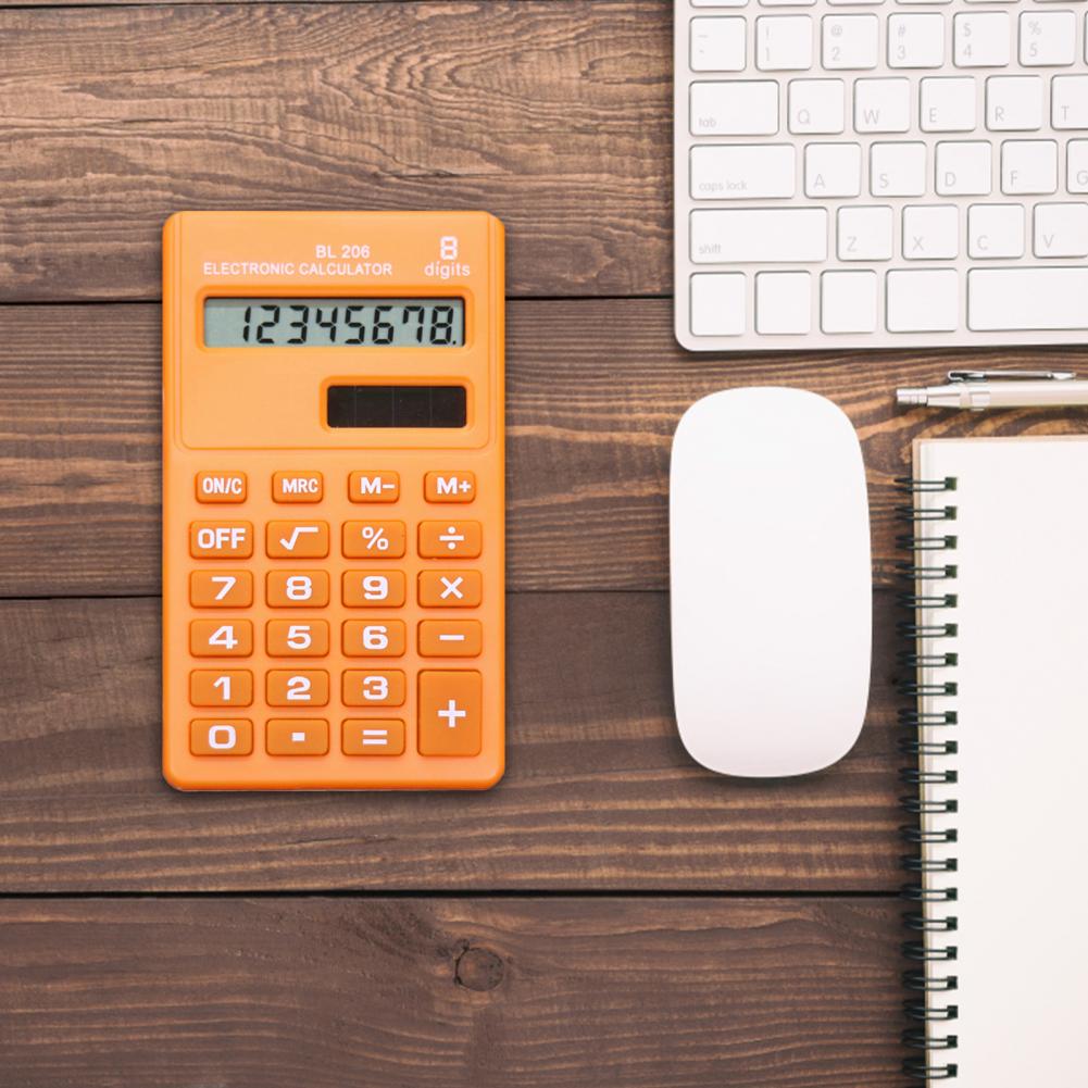 8 Cijfers Draagbare Rekenmachine Betrouwbare Abs Zakformaat Handheld Rekenmachine Kantoorbenodigdheden