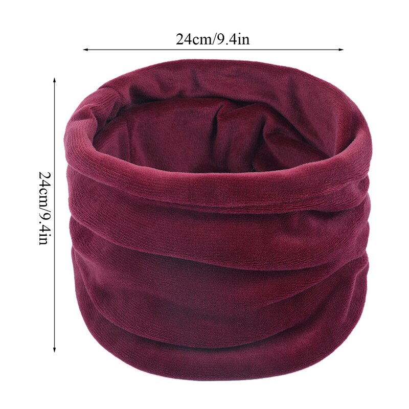 Winter Goud Fluwelen Ring Sjaal Voor Vrouwen Effen Kleur Zachte Halswarmer Vintage Vrouwen Mannen Cirkel Snood Sjaals Paar Unisex