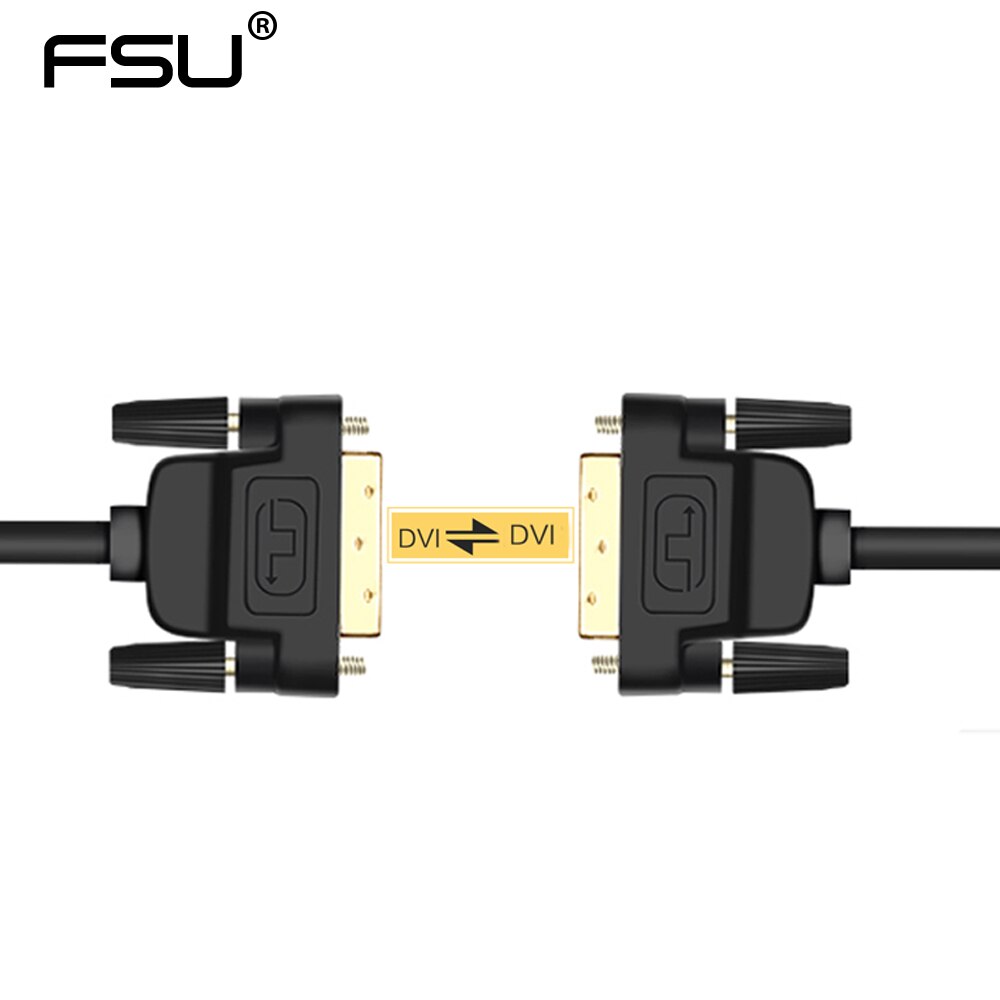 Hoge Snelheid Dvi Kabel Dvi Naar DVI-D 24 + 1 Plug Vergulde Male Naar Male 1M 1.8M 2M 3M Voor Lcd Dvd Hdtv Xbox Projector