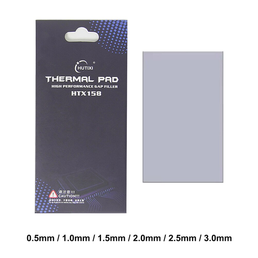 Dissipateur thermique en Silicone pour carte vidéo, 0.5/1.0/1.5/2.0/2.5mm, carte graphique CPU/GPU, dissipateur thermique, ventilateur