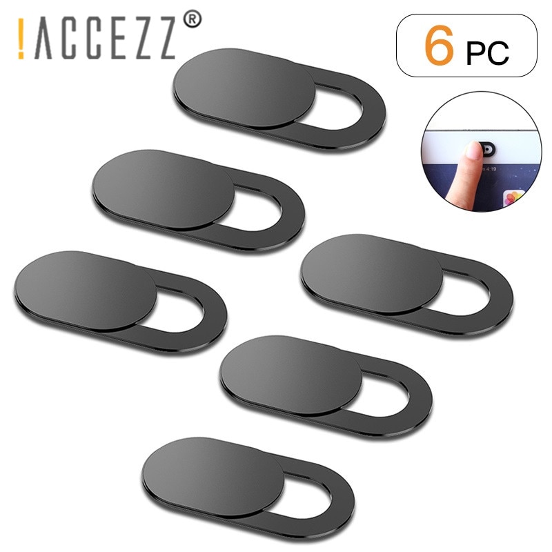 !ACCEZZ 6Pcs Macro Lens For Phone Portable Camera Cover Shutter Magnet Slider For Web Laptop PC Plastic Cover Lens On The Phone