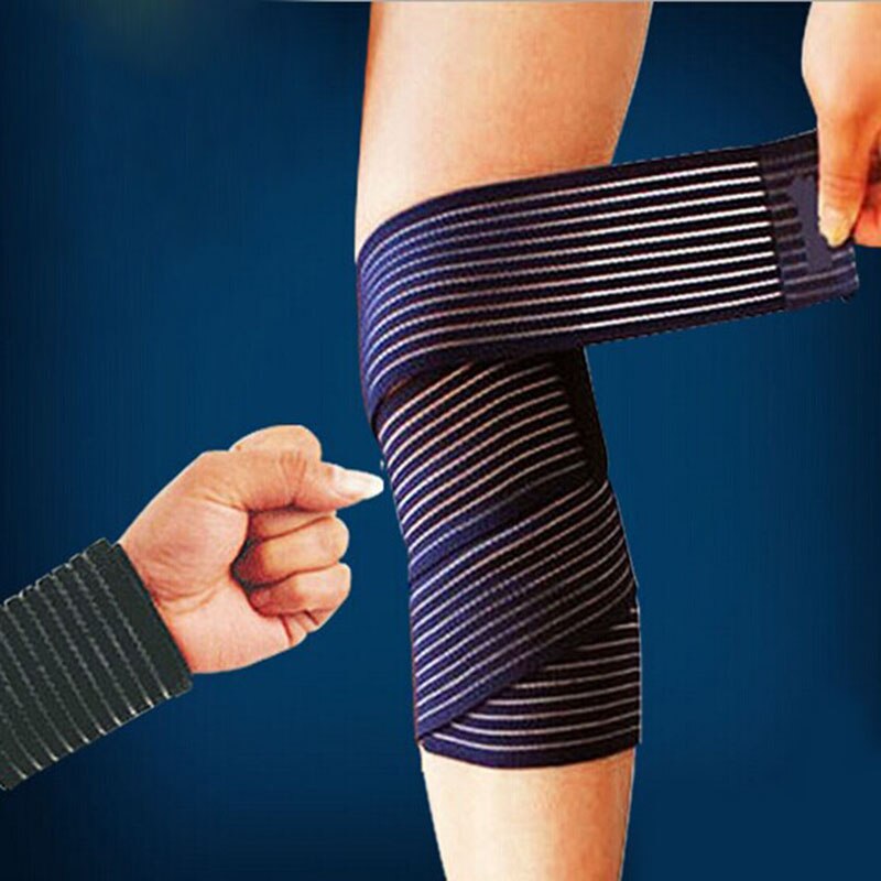 Knie elleboog pols enkel bondage manchet steunband sportband compressieband riem fitness sportschool brace tape elastische banden