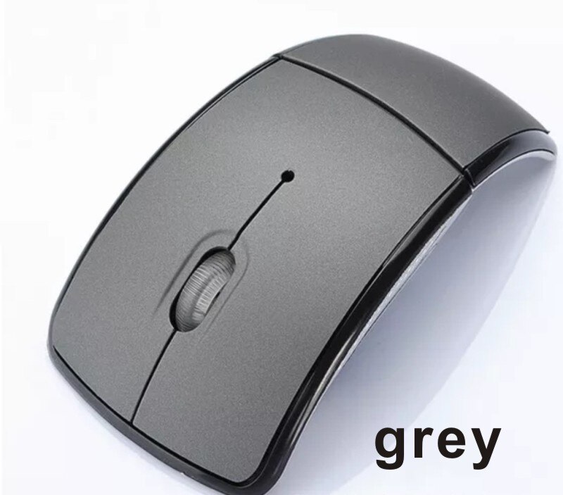 Mini Draadloze Muis Voor Pc Laptop Computer Desktop Usb 2.4Ghz Ergonomische Mause Magic Vouwen Ultra-Dunne Kantoor Gaming gamer Muizen: 2 4G grey