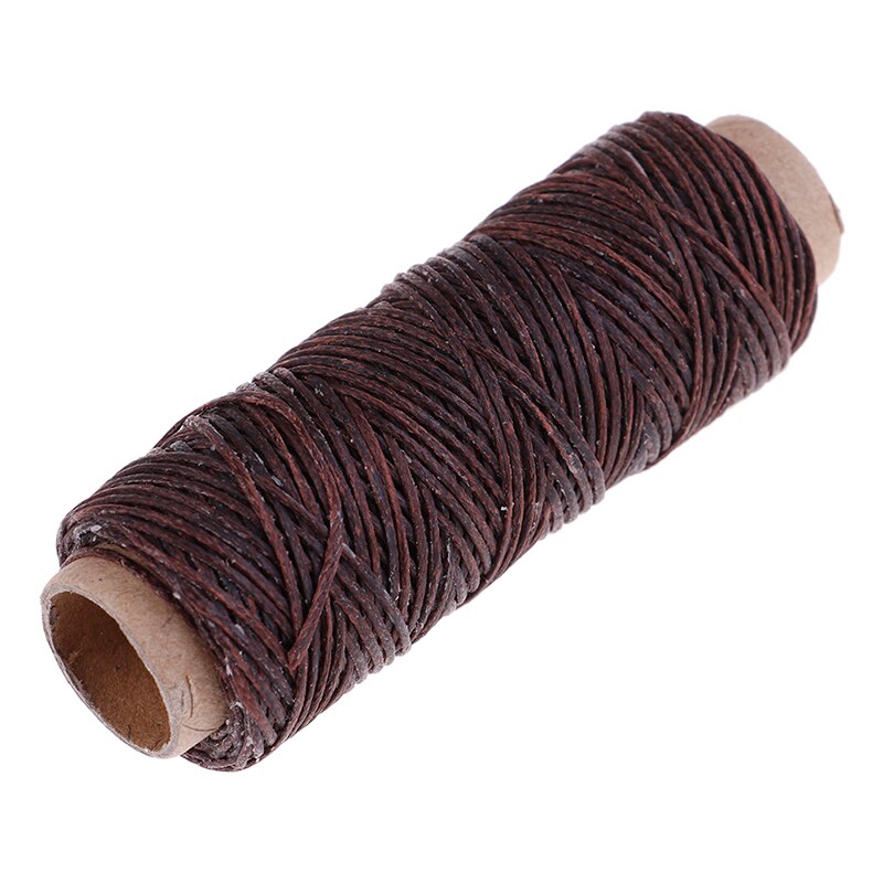 50m/rollo de hilo de coser encerado para zapatos de cuero utensilio de costura a mano utensilio para manualidades costura a mano para hilo para coser cuero DIY: H