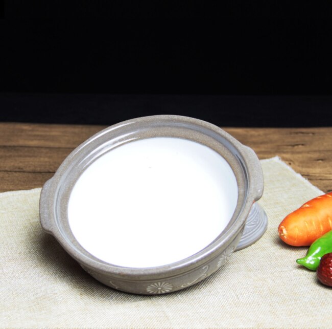 Open-fire casserole sauce pot from 2 pieces