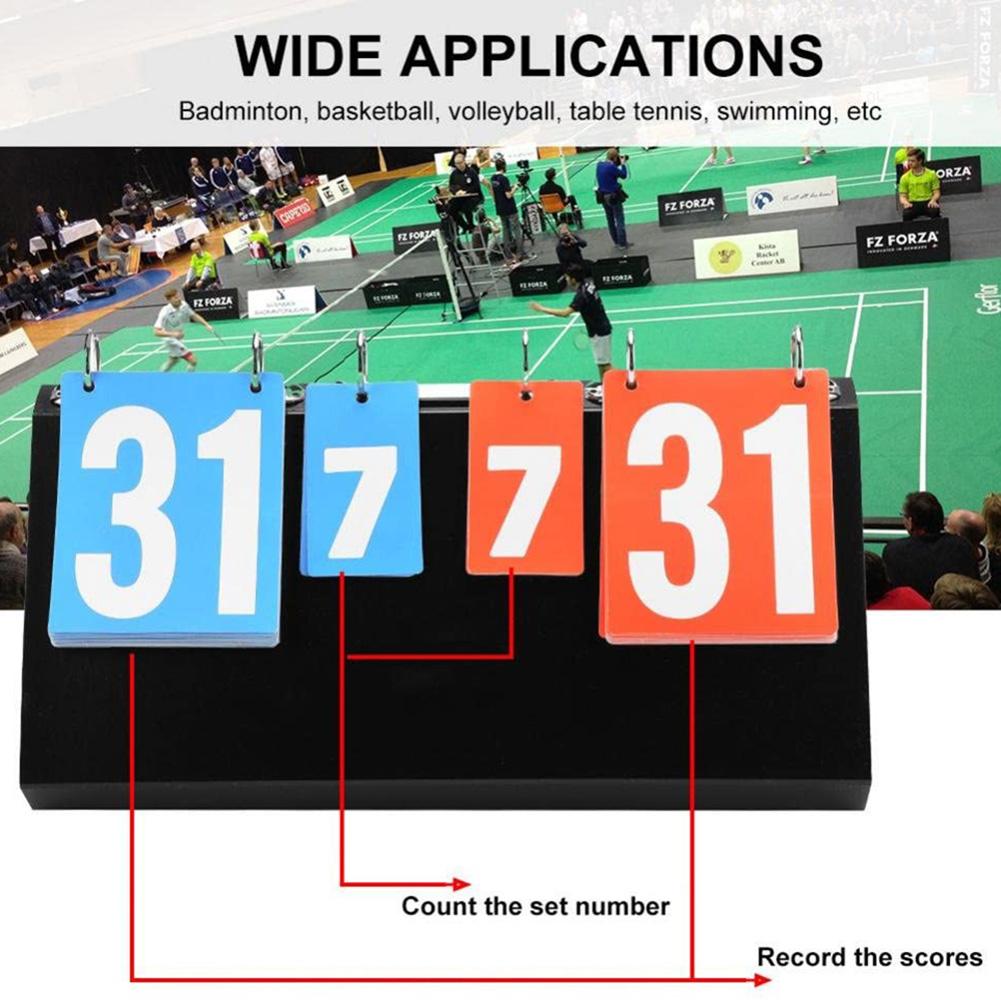 4-Digit Score Recording Basketball Badminton Table Tennis Competition Scoreboard Badminton Table Tennis Competition Scoreboard