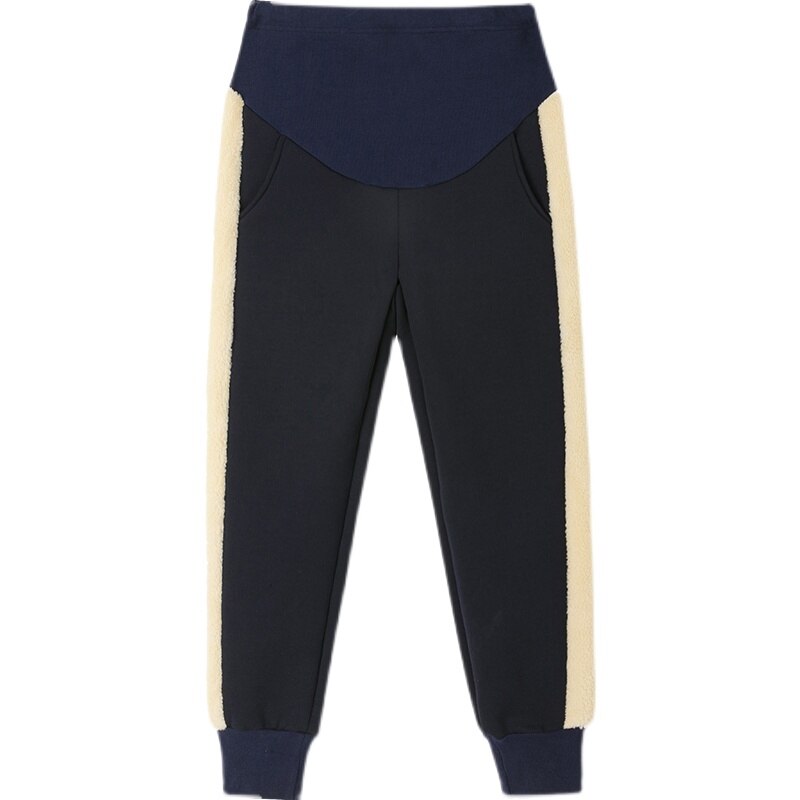 928 # Winter Dicke Warme Plus Samt Mutterschaft Hosen Sport lässig Thermische Vlies Bauch Jogginghose für Schwangere Frauen Schwangerschaft