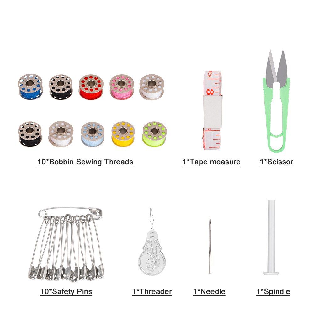 Portable Mini Handheld Sewing Machines Electric Quick Stitch Sew Needlework Cordless Clothes Fabrics Sewing Machine Stitch Set