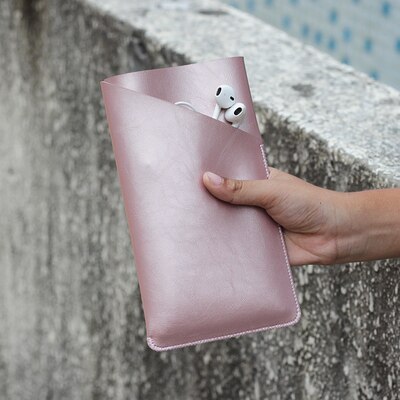 Uniwersalny futerał prosty skórzany pokrowiec retro prosta etui na Z mi fioletowy mi power bank etui 20000mah 10000mah: 20000mah / Rose gold 2 layer