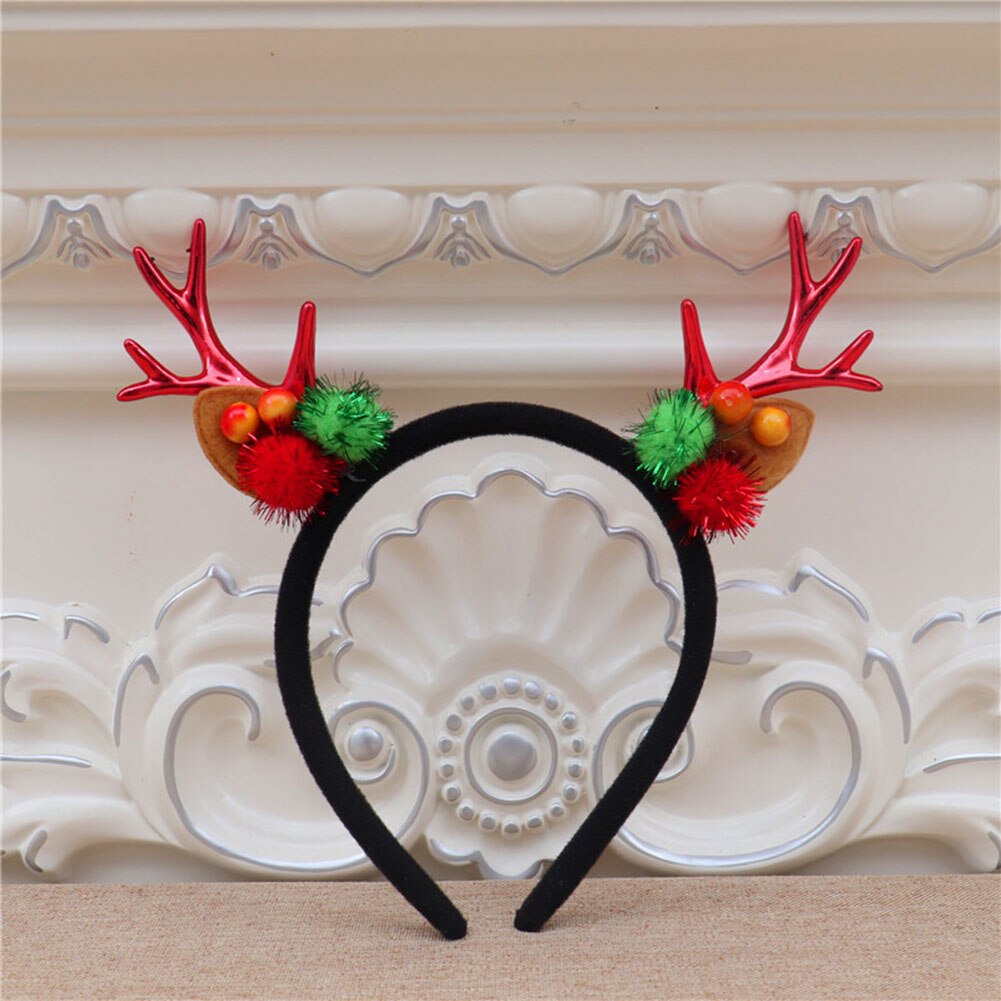 Diadema decorativa con astas de Navidad para niña, diadema de astas de reno, diadema de alce FIF66