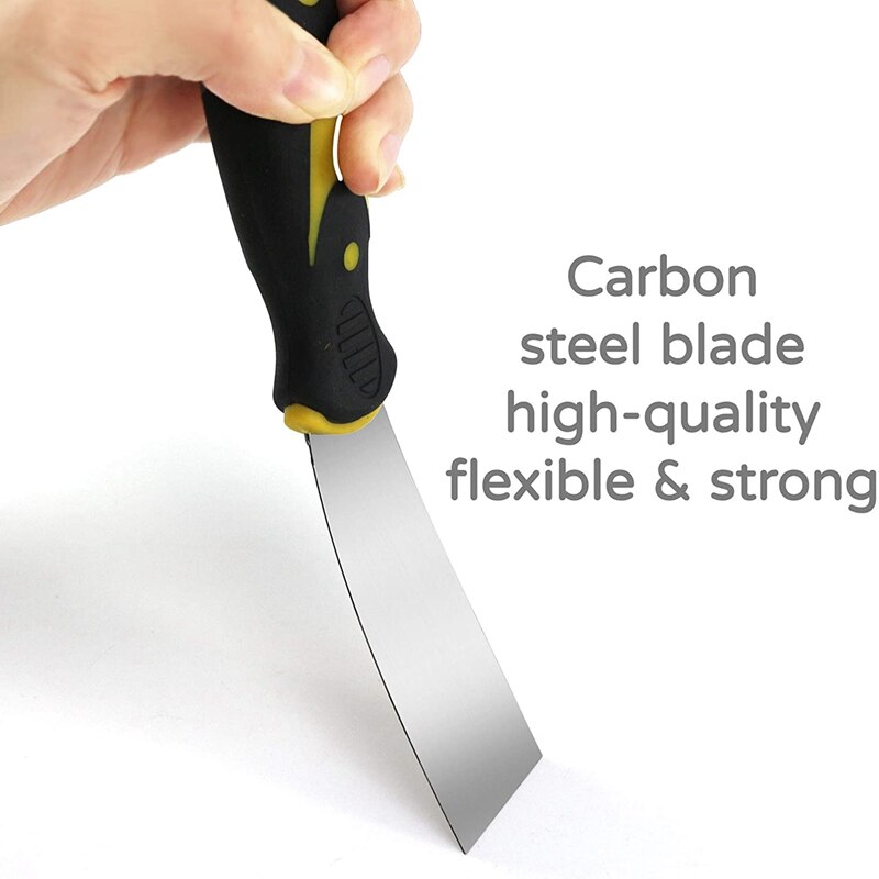 5Pcs Putty Knife Set 1.5/2/3/4/5 Inch Spackle Knife Set Stainless Steel Cleaning Shovel for Remove Wallpaper