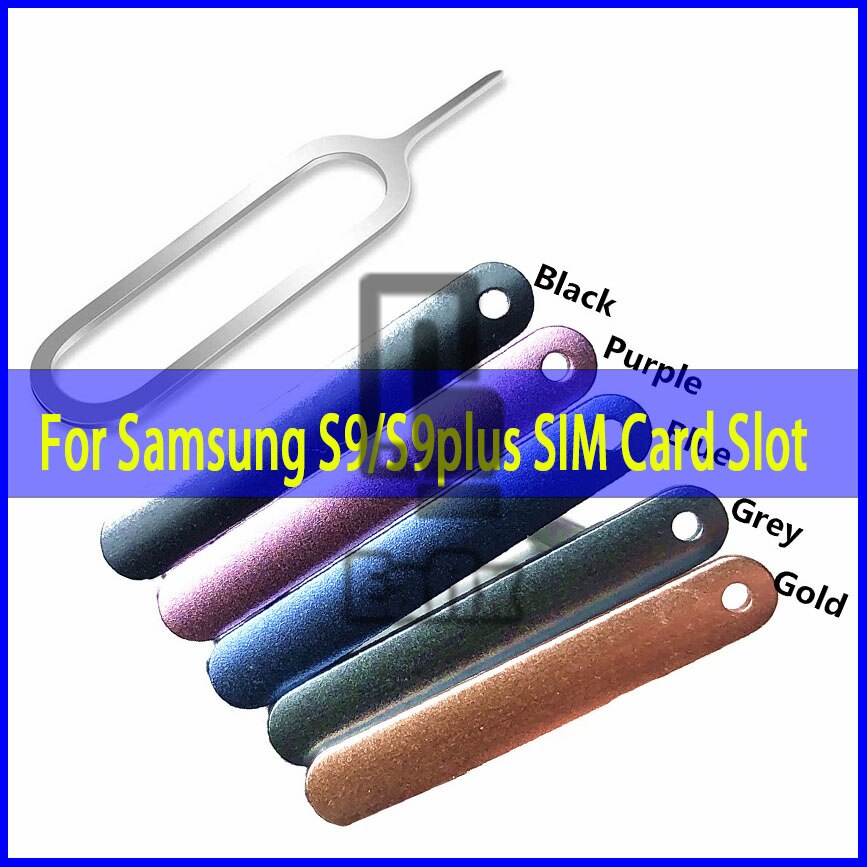 Sim Card Tray Socket Slot Reader Adapter For Samsung Galaxy S9 Plus G960 G965 Micro SD Card Holder Connector Container Parts