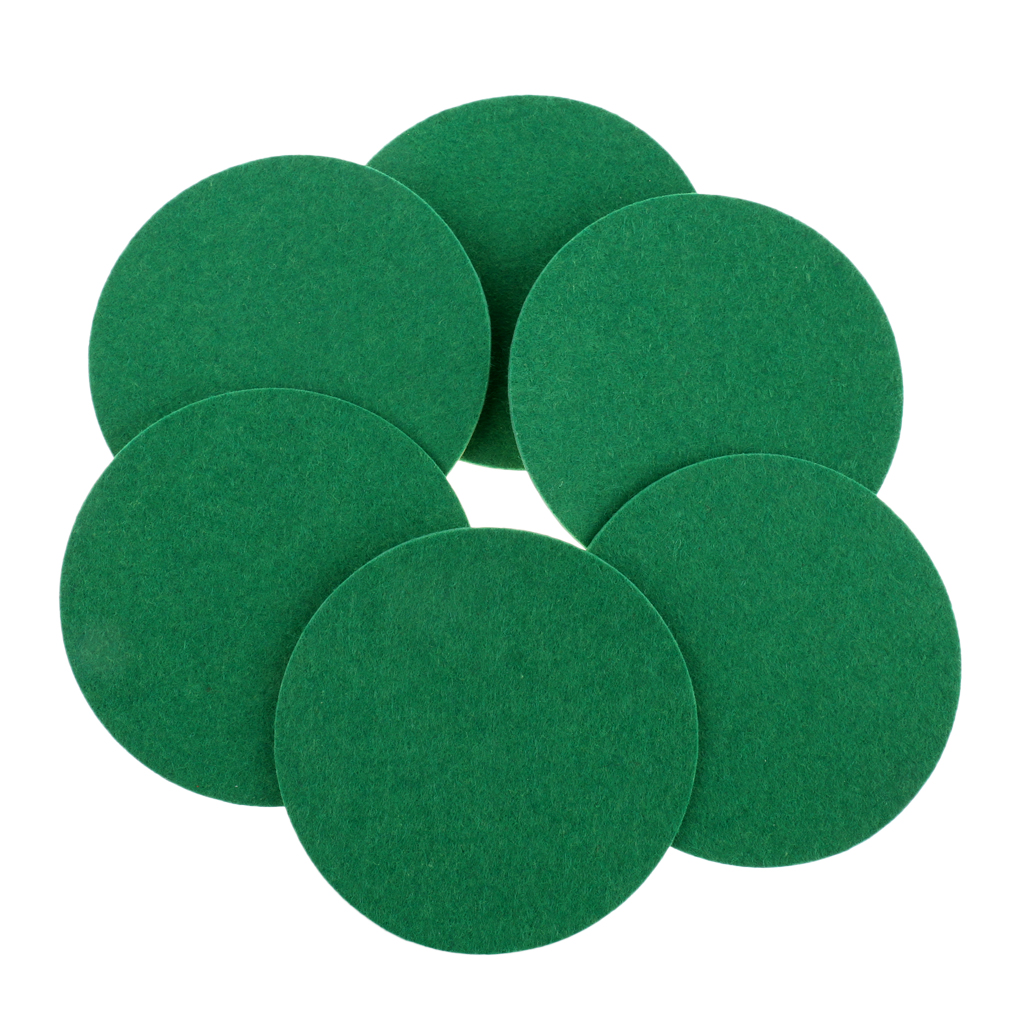 6 styks airhockey bord filt pushere erstatning filt puder grøn