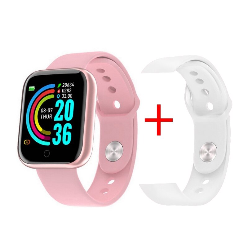 Reloj inteligente deportivo Y68 para hombre y mujer, pulsera electrónica a Color con Monitor, resistente al agua, ideal para: Y68 Extra strap d