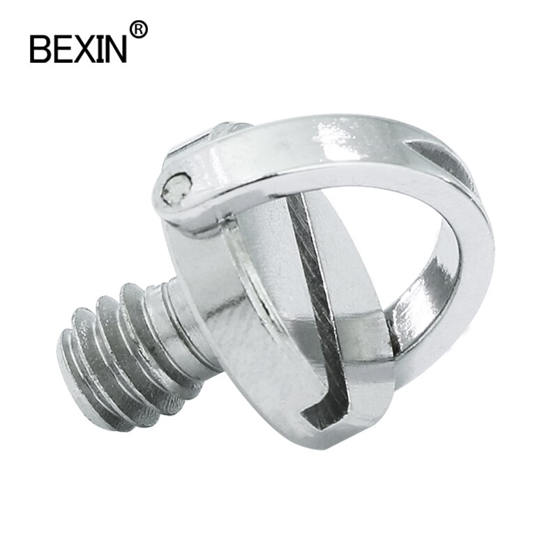 BEXIN 1/4 Inch folding D-ring Camera Schroef Adapter mount schroef voor Statief Ball Head Quick Release Plaat statief accessoires