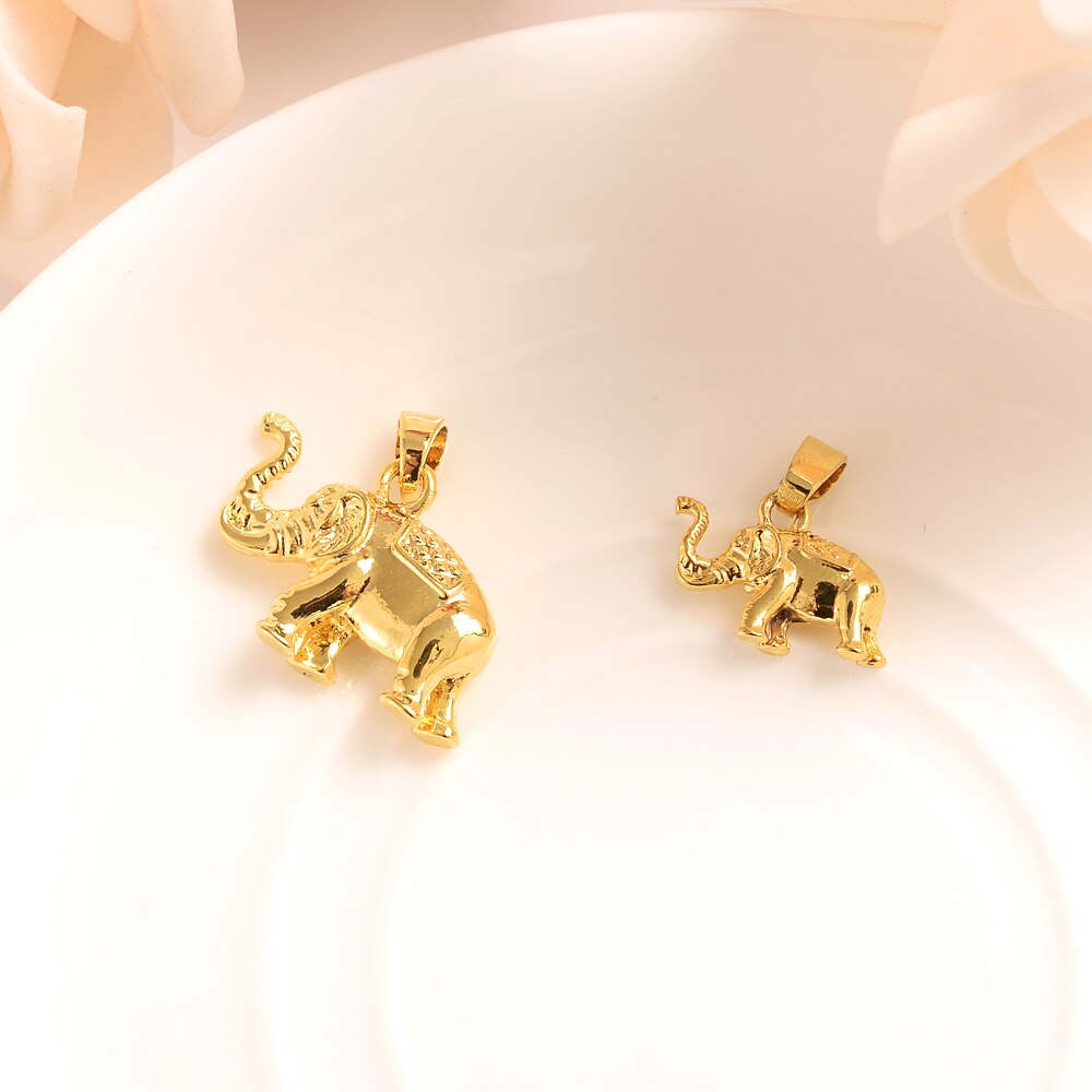 Bangrui mutter kinder gold charms elefantenanhänger halskette herren schmuckfabrik hochzeit brautparty